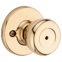 Kwikset Tylo Bed / Bath Knob, 93001-870, Polished Brass