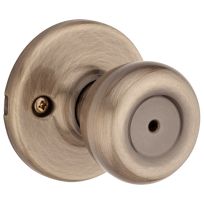 Kwikset Tylo Bed / Bath Knob, 93001-869, Antique Brass