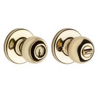 Kwikset Polo Keyed Entry Knob, 94002-831, Polished Brass