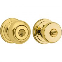 Kwikset Tylo Keyed Entry Knob, 94002-828, Polished Brass