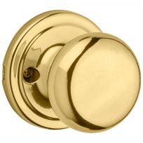 Kwikset Juno Hall / Closet Knob, 97200-787, Polished Brass