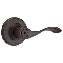 Kwikset Balboa Bed / Bath Lever, 93001-883, Venetian Bronze