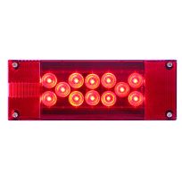 Optronics 18-LED Red Combo Tail Light for Marine Trailer Application With 4-LED License Light; Driver Side, STL17RS