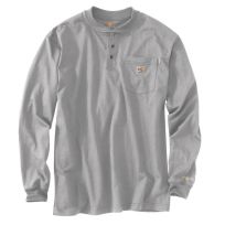 Carhartt Men's Flame-Resistant FORCE® Cotton Long-Sleeve Henley