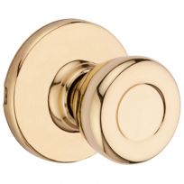 Kwikset Tylo Knob Passage Set, 92001-513, Polished Brass