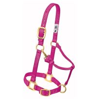 Weaver Equine Original Adjustable Nylon Horse Halter, 35-1032-RA, Raspberry