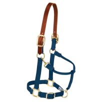 Weaver Equine Nylon Adjustable Breakaway Horse Halter, 35-6025-NV, Navy, Average