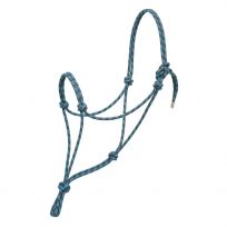 Weaver Equine Silvertip #95 Rope Halter, 35-9505-W33, Pacific Blue / Navy / Turquoise, Small