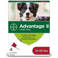 Advantage II Topical Flea Treatment for Large Dogs 21-55 LB, 4-Doses, 9202833