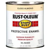 RUST-OLEUM Stops Rust Oil-Based Protective Enamel, 7770502, Gloss Almond, 1 Quart