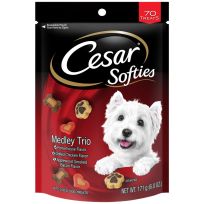 Cesar Softies Dog Treats Medley Trio, 10148799, 6 OZ Bag