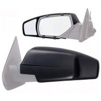 K Source, Inc. Deluxe Universal ratchet Mount Towing Mirror, Black, 80910