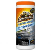 Armor All Air Freshening Protectant Wipes New Car, 15612B