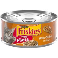 PURINA Friskies Prime Filets Wtth Chicken In Gravy Cat Food, 5.5 OZ Can