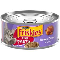 PURINA Friskies Prime Filets Turkey Dinner In Gravy Cat Food, 5.5 OZ Can