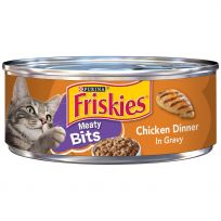 PURINA Friskies Meaty Bits With Chicken Dinner In Gravy Cat Food, 5.5 OZ Can