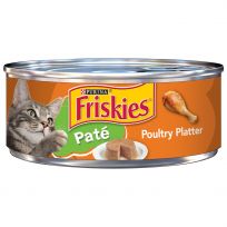 PURINA Friskies Pate Poultry Platter Cat Food, 5.5 OZ Can