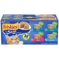 PURINA Friskies Seafood Pate Favorites Cat Food, 32-Pack, 5.5 OZ Can