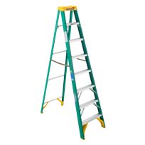 Werner Type II Fiberglass Step Ladder, 5908, 8 FT