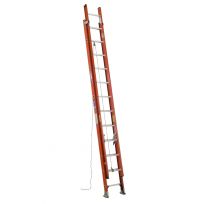 Werner Type IA Orange Fiberglass D-Rung Extension Ladder, D6224-2, 24 FT
