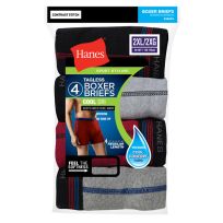 Hanes Men's Tagless Boxer Briefs, 4-Pack