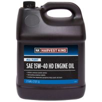 Harvest King All Fleet HD Engine Oil, SAE 15W-40, HK050, 2 Gallon