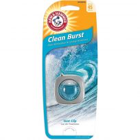 Arm & Hammer Clean Burst Vent Clip Car Air Freshener, AH8200CB