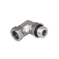 Apache Style 6901 Male Oring Boss Female Pipe Thread 90 Deg  Swivel Hydraulic Adapter, 1/2 IN x 1/2 IN, 39006125