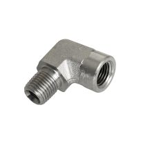 Apache Style 5502 Male Pipe Thread Female Pipe Thread 90 Deg  Hydraulic Adapter, 1/2 IN x 1/2 IN, 39007430