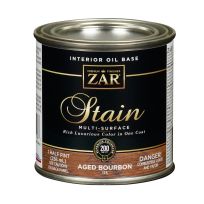 Zar Interior Oil Base Stain, 11506, Aged Bourbon, 1/2 Pint