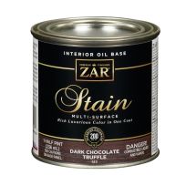 Zar Interior Oil Base Stain, 12306, Dark Chocolate Truffle, 1/2 Pint