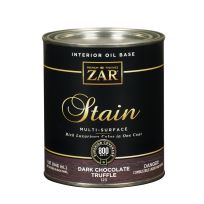 Zar Interior Oil Base Stain, 12312, Dark Chocolate Truffle, 1 Quart