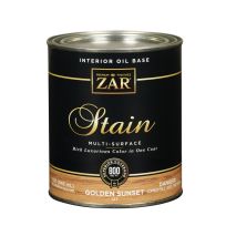 Zar Interior Oil Base Stain, 12712, Golden Sunset, 1 Quart