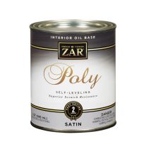 Zar Interior Oil Base Polyurethane, Satin, 32912, 1 Quart