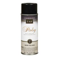Zar Interior Oil Base Polyurethane Spray, Semi-Gloss, 33007, 11 OZ