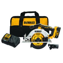 DEWALT Brushless Cordless Circular Saw Kit, 20V MAX, 6-1/2 IN, DCS565P1