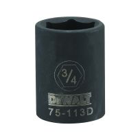 DEWALT 6-Point 1/2 Drive Standard Impact Socket, DWMT75113OSP, 3/4 IN