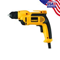 DEWALT VSR Pistol Grip Drill with Keyless Chuck, 8 Amp, 3/8 IN 3/8 (10mm), DWD112