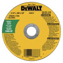 DEWALT Concrete Masonry Cutting Wheel, 4-1/2 IN, DW8072