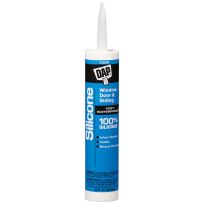 DAP 100% Silicone Window, Door & Siding Sealant, 7079808641, Clear, 9.8 OZ