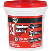 DAP '33' Window Glazing, 7079812121, White, 16 OZ