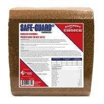 Rancher's Choice Safe-Guard Medicated Dewormer for Beef Cattle (20% Protein Block), B9700, 25 LB