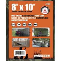 Erickson Mid-Grade Poly Tarp, Camo, 57004, 8 FT x 10 FT