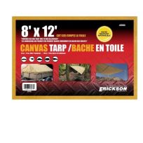 Erickson Canvas Tarp, 57073, 8 FT x 12 FT