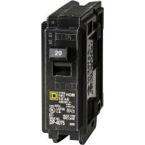 Square D Homeline Circuit Breaker Single-Pole, 20A, 120 / 240 V, 10 kA, HOM120CP