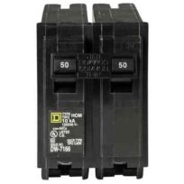 Square D Homeline Circuit Breaker 2-Pole, 50A,  120 / 240 V, 10 kA, HOM250CP