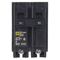 Square D Homeline Circuit Breaker 2-Pole, 60A, 120 / 240 V, 10 kA, HOM260CP