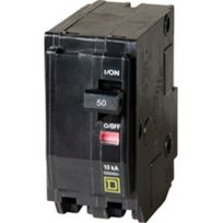 Square D Circuit Breaker QO 2-Pole, 50A,120 / 240 V, 10 kA, QO250CP