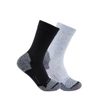 Carhartt Force Lightweight Crew Sock, 2-Pack, SC0812, Assorted, Large