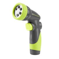 Flexzilla 6-Pattern Adjustable Garden Hose Nozzle, ZillaGreen, NFZG64